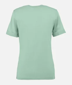 T-Shirt Femme Chevron Merino Blend Manches Courtes