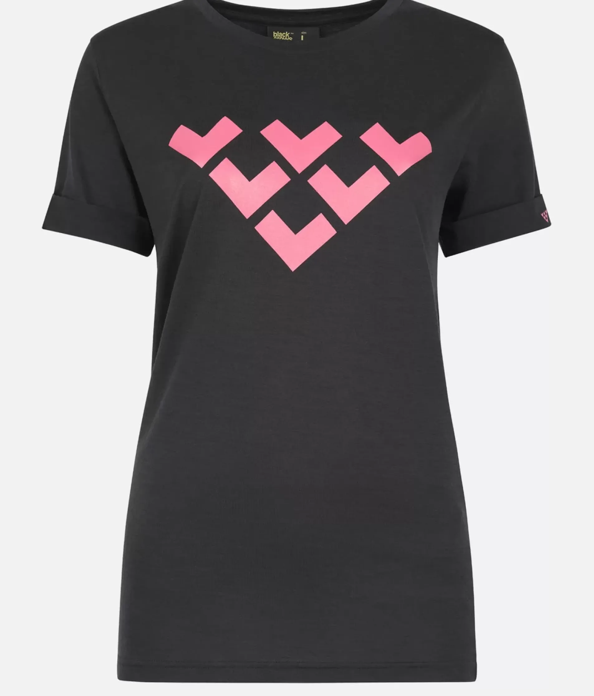 T-Shirt Femme Merino Manches Courtes Chevron