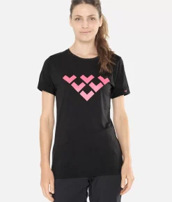 T-Shirt Femme Merino Manches Courtes Chevron