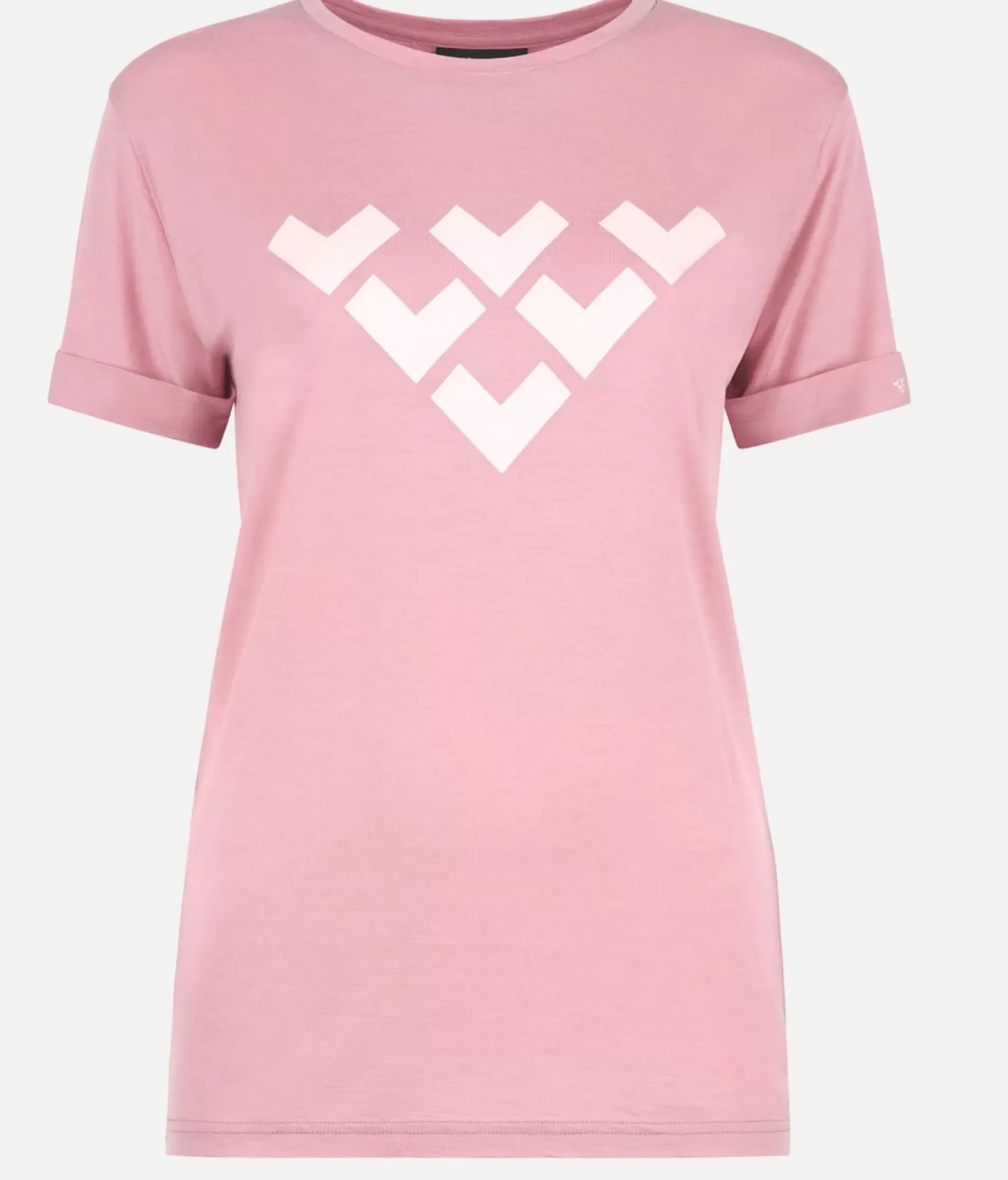 T-Shirt Femme Merino Manches Courtes Chevron