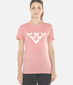 T-Shirt Femme Merino Manches Courtes Chevron