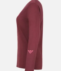 T-Shirt Femme Merino Manches Longues Chevron