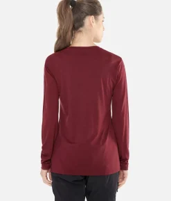 T-Shirt Femme Merino Manches Longues Chevron