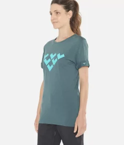 T-Shirt Femme Merino Manches Courtes Chevron