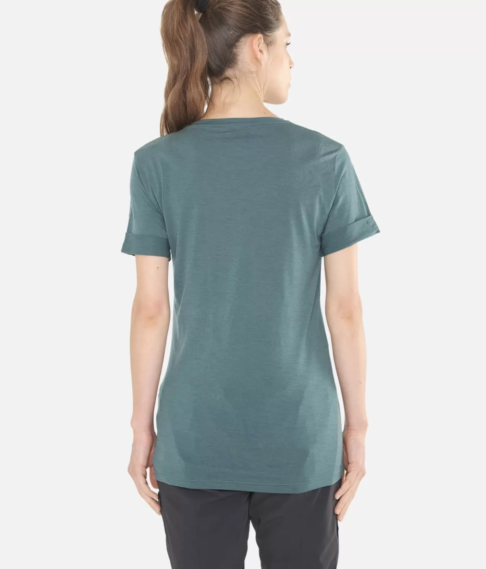 T-Shirt Femme Merino Manches Courtes Chevron