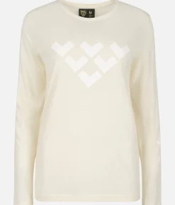 T-Shirt Femme Merino Manches Longues Chevron