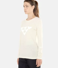 T-Shirt Femme Merino Manches Longues Chevron