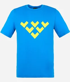 T-Shirt Homme Chevron Merino Blend Manches Courtes