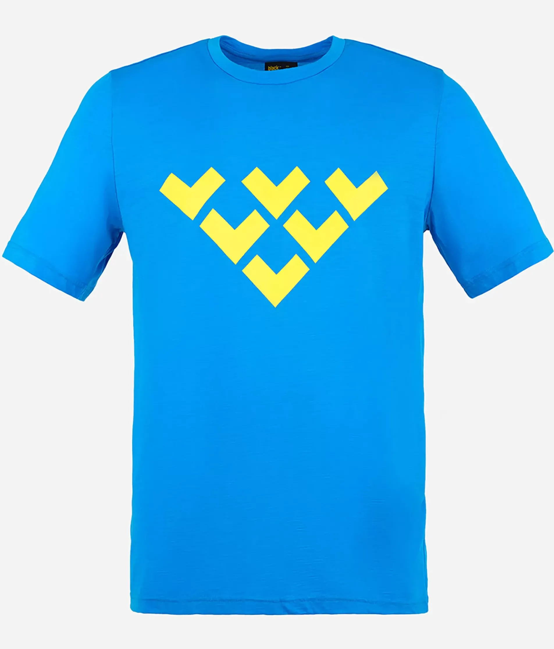 T-Shirt Homme Chevron Merino Blend Manches Courtes