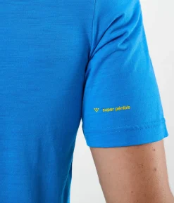 T-Shirt Homme Chevron Merino Blend Manches Courtes