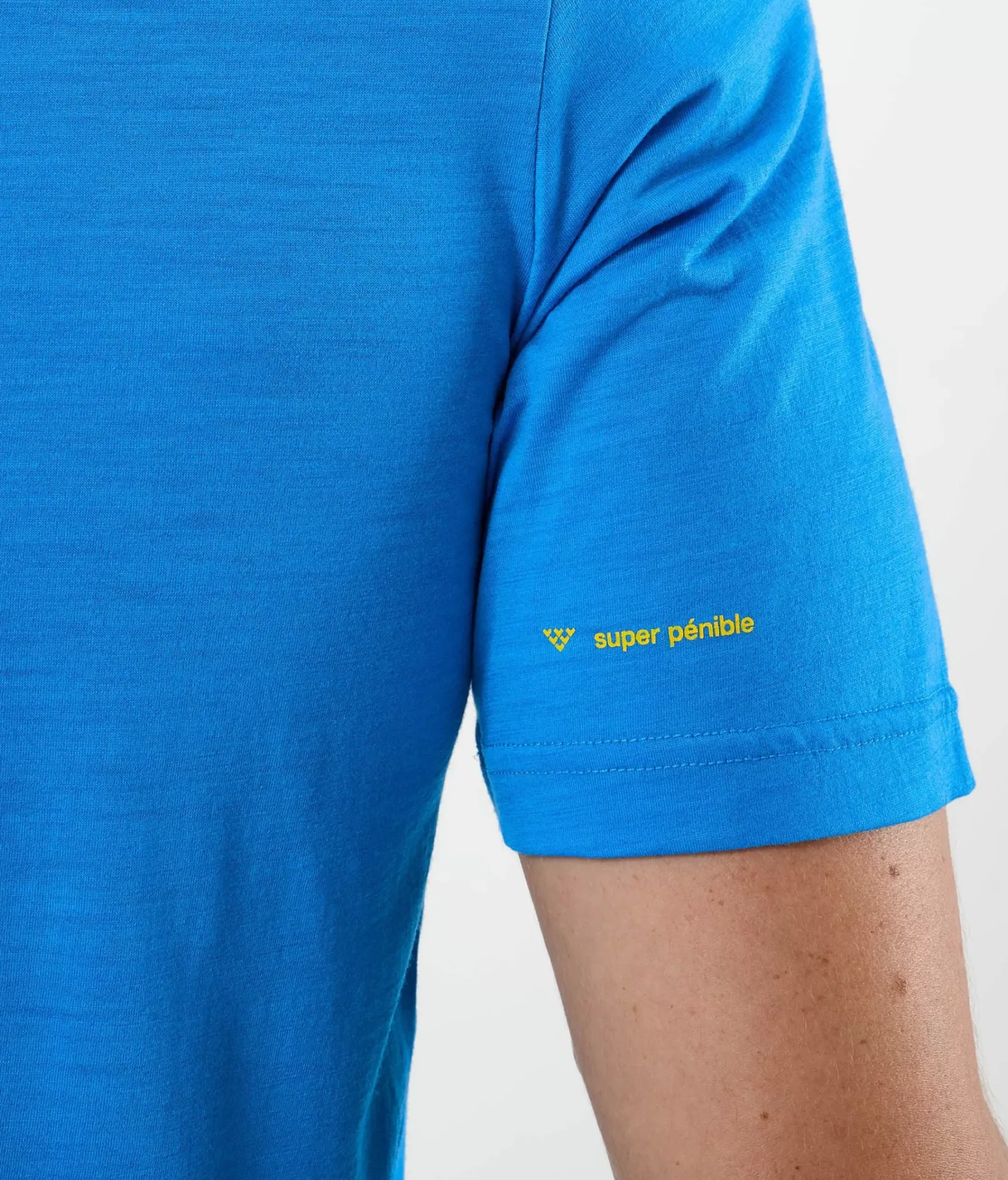 T-Shirt Homme Chevron Merino Blend Manches Courtes