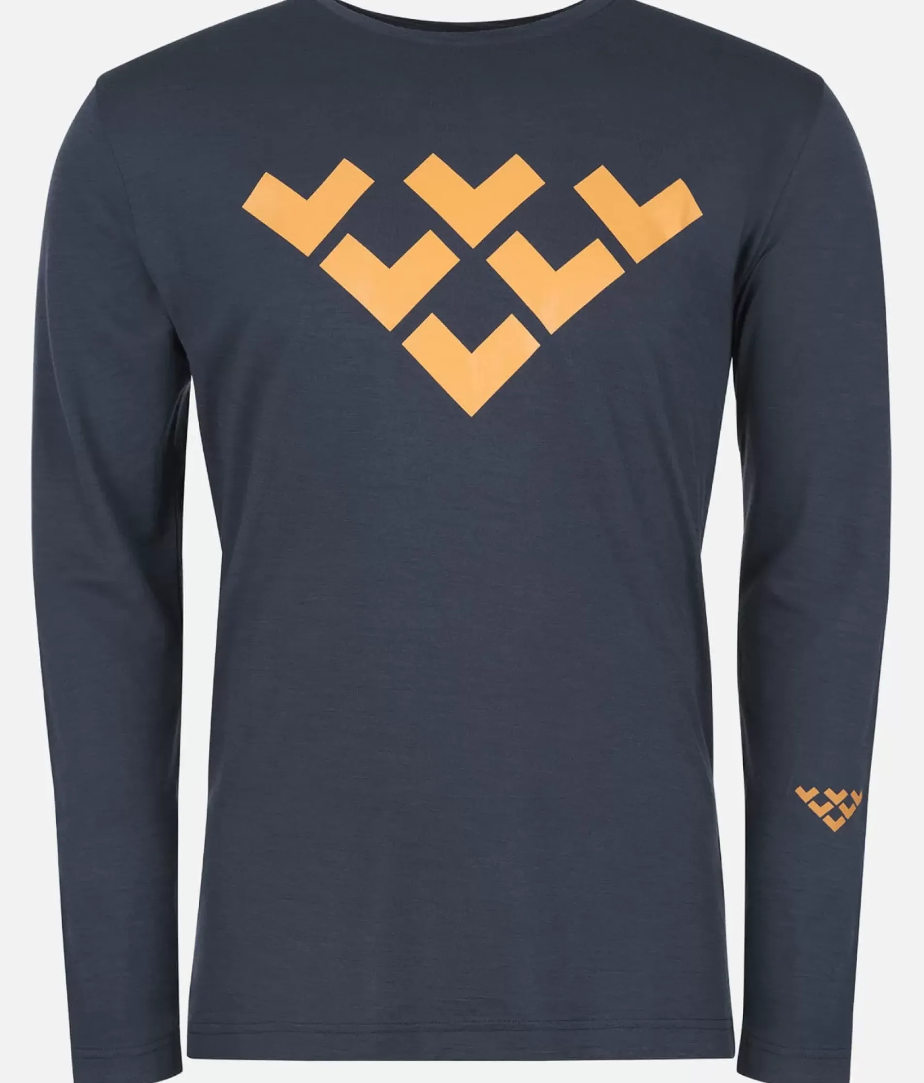 T-Shirt Homme Merino Manches Longues Chevron