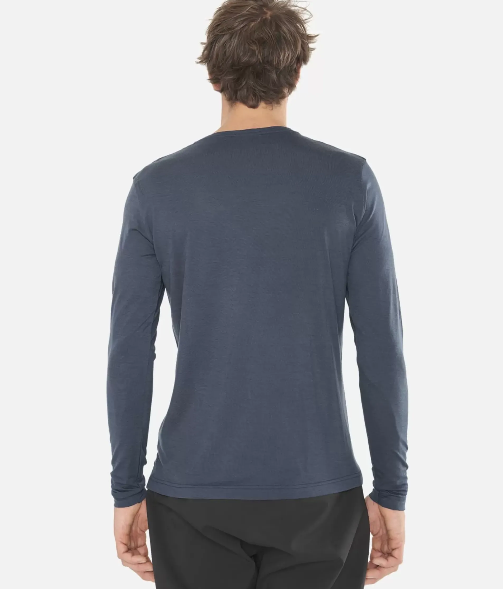 T-Shirt Homme Merino Manches Longues Chevron