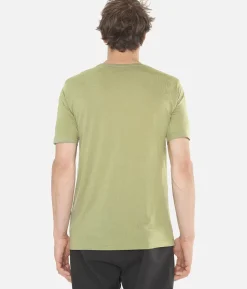 T-Shirt Homme Merino Manches Courtes Chevron