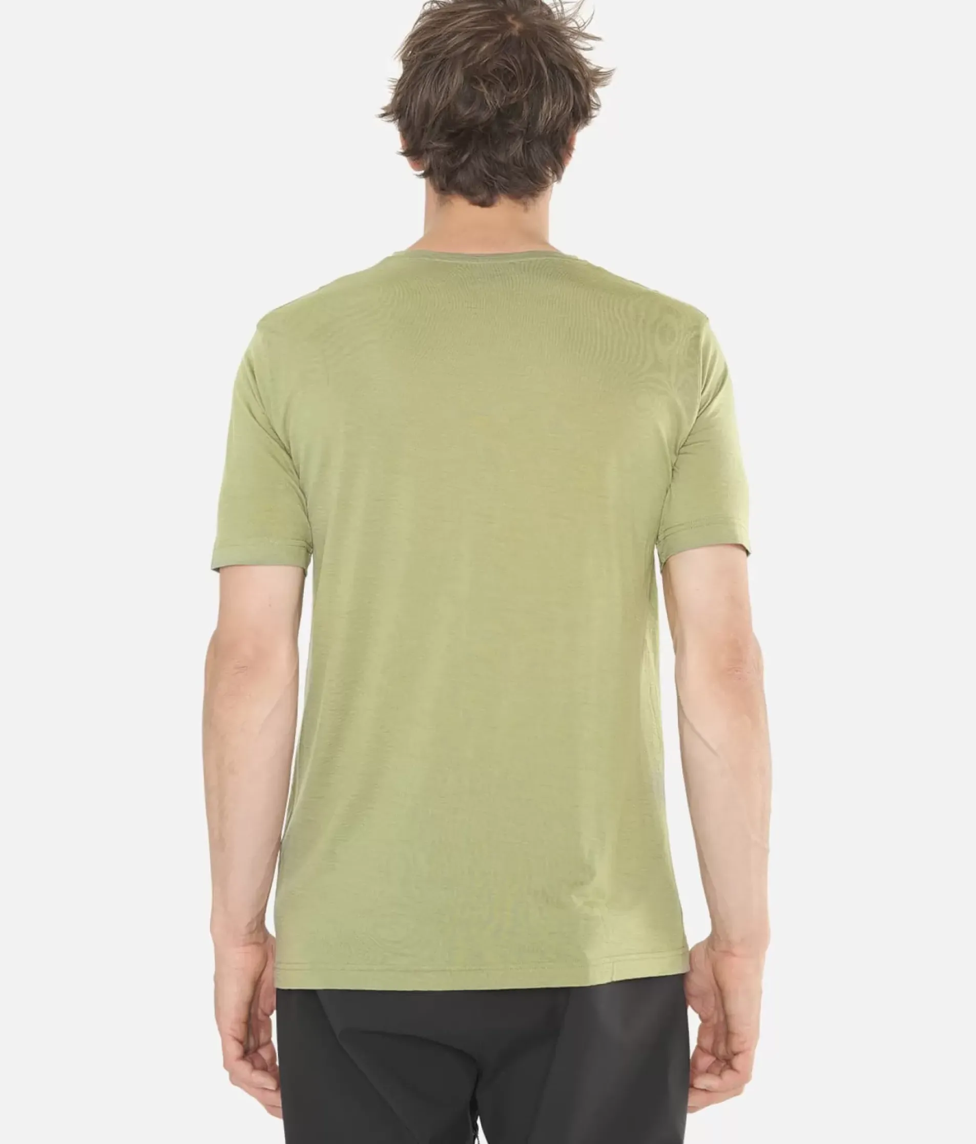 T-Shirt Homme Merino Manches Courtes Chevron