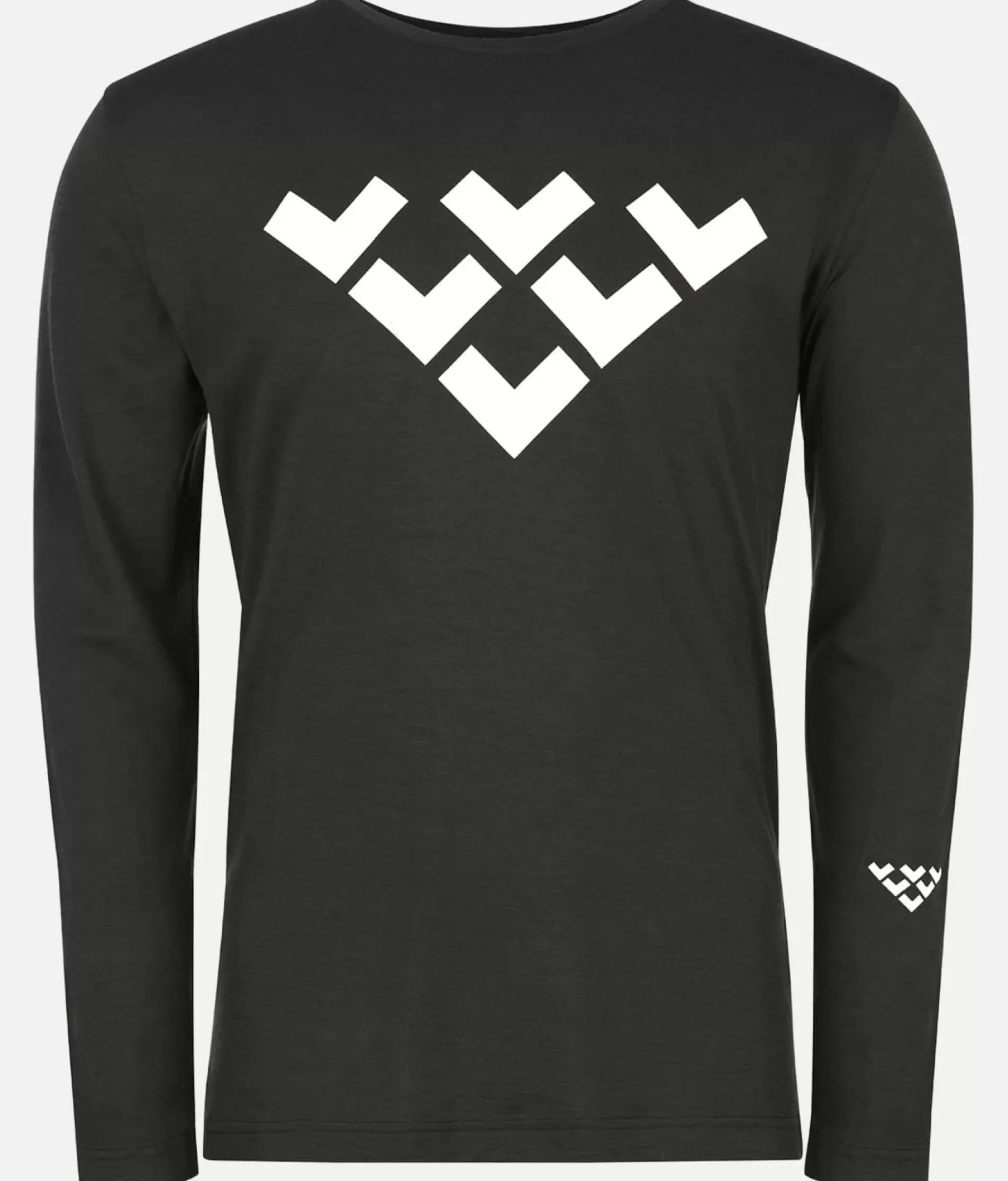 T-Shirt Homme Merino Manches Longues Chevron