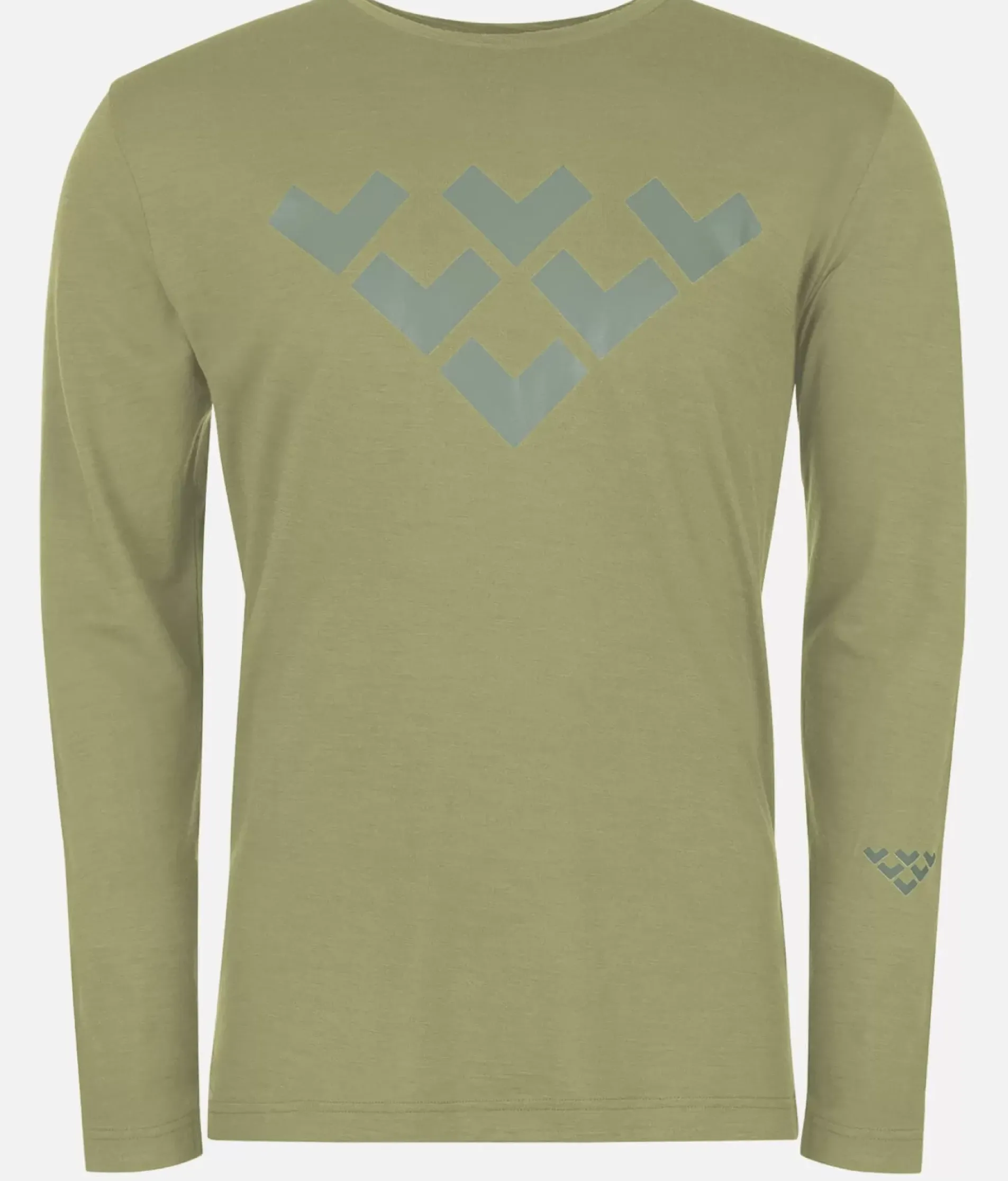 T-Shirt Homme Merino Manches Longues Chevron