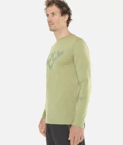 T-Shirt Homme Merino Manches Longues Chevron