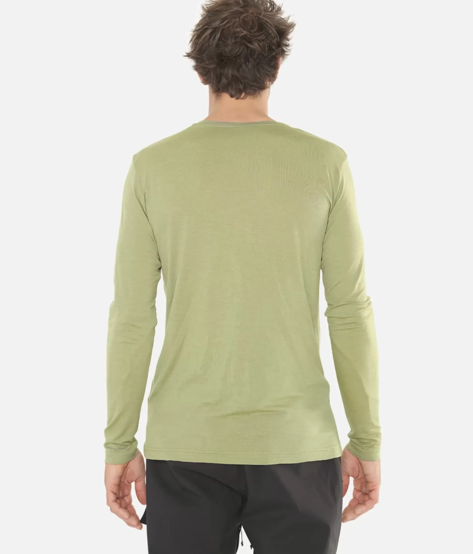 T-Shirt Homme Merino Manches Longues Chevron