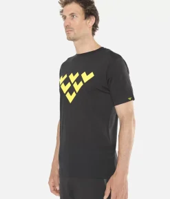 T-Shirt Homme Merino Manches Courtes Chevron