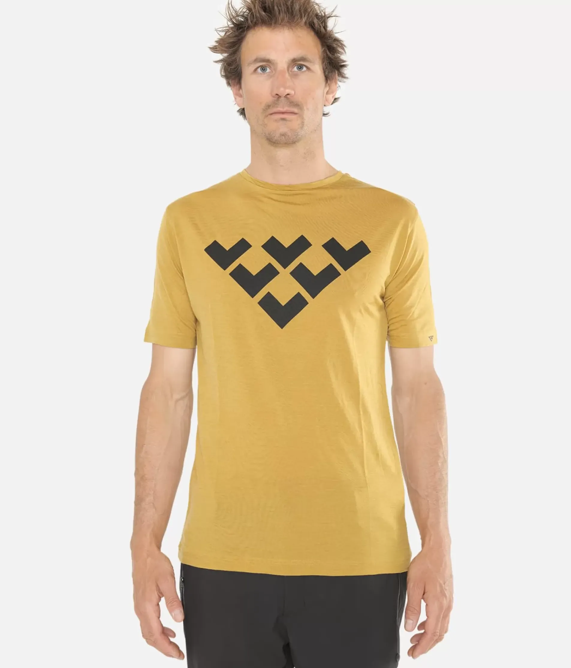 T-Shirt Homme Merino Manches Courtes Chevron