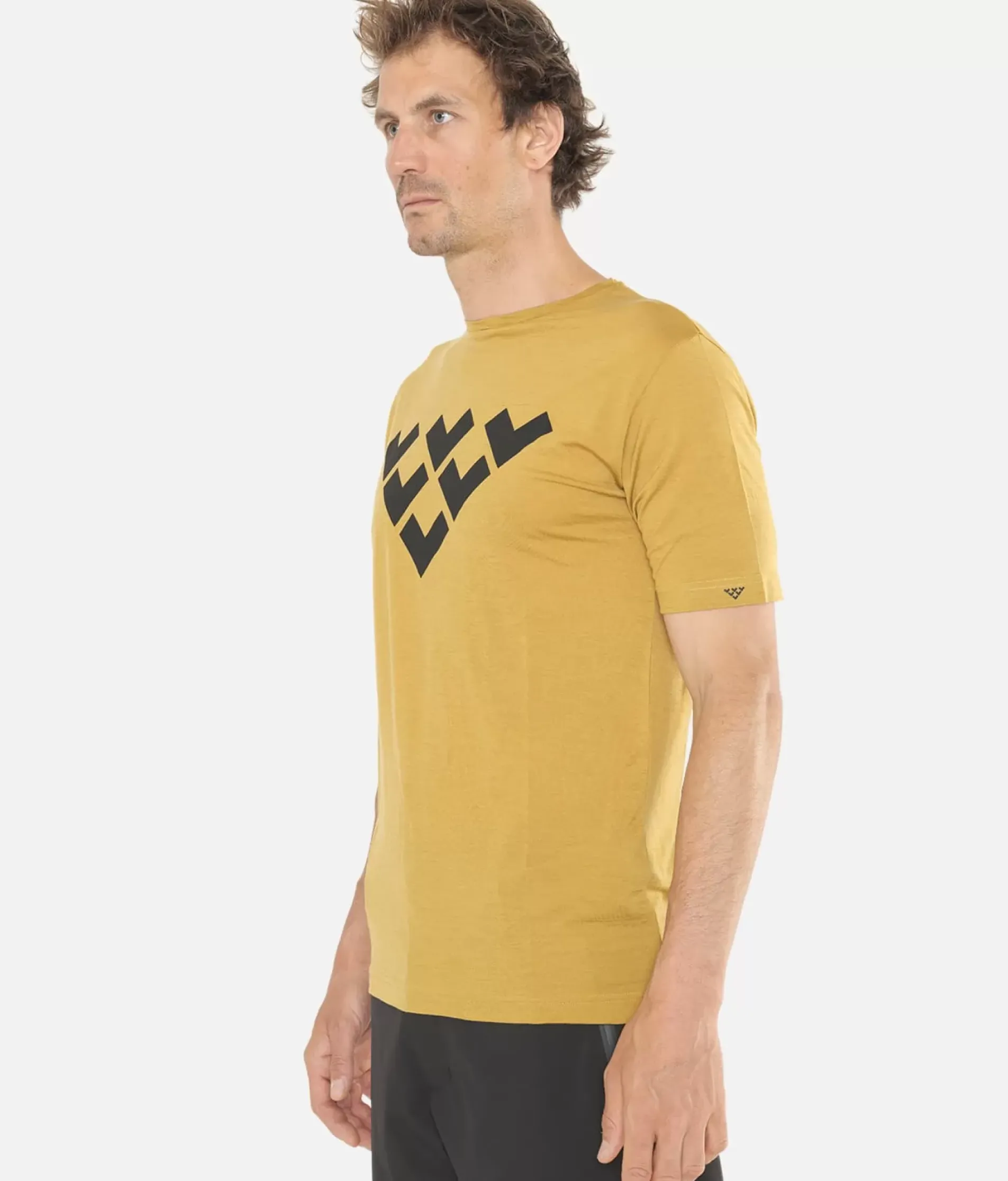 T-Shirt Homme Merino Manches Courtes Chevron